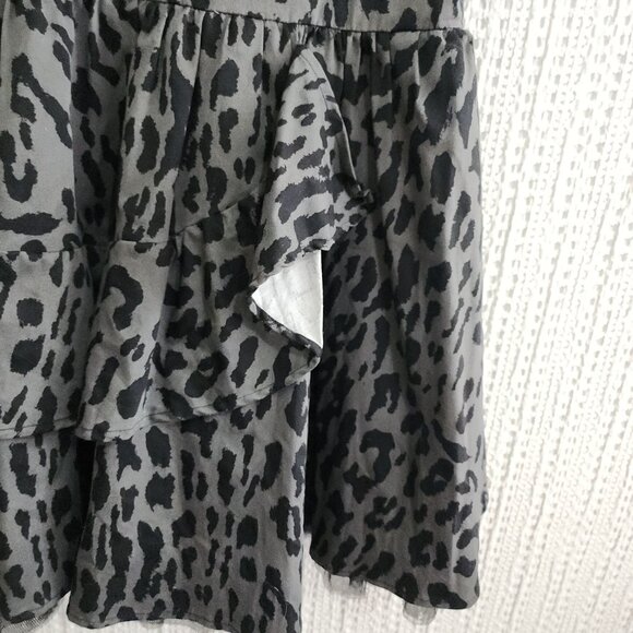 Harajuku Mini Girls Black and Gray Leopard Print Dress Size 14/16 - Picture 6 of 14